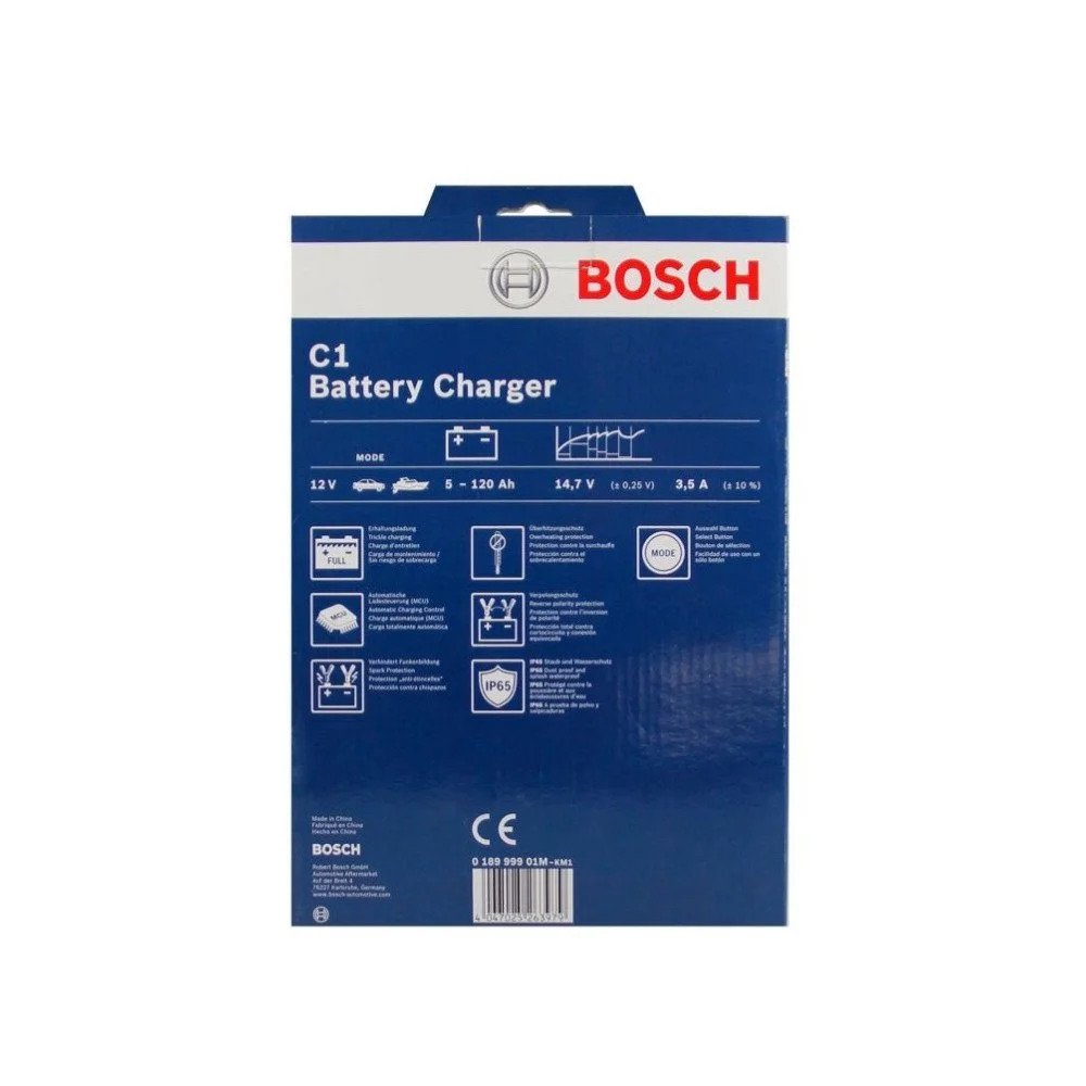 Battery Charger Bosch C1, 12V - 018999901M - Pro Detailing
