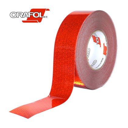 Reflective Adhesive Tape Mega Drive Orafol, Red, 50mm x 50m