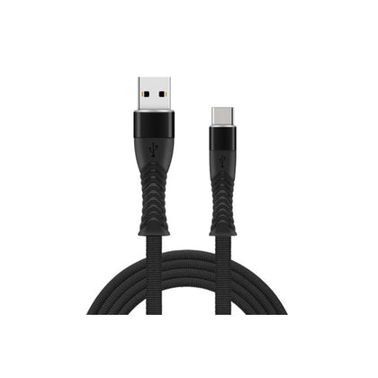 USB Charging Data Cable - USB C Mega Drive, 2.4A, Black