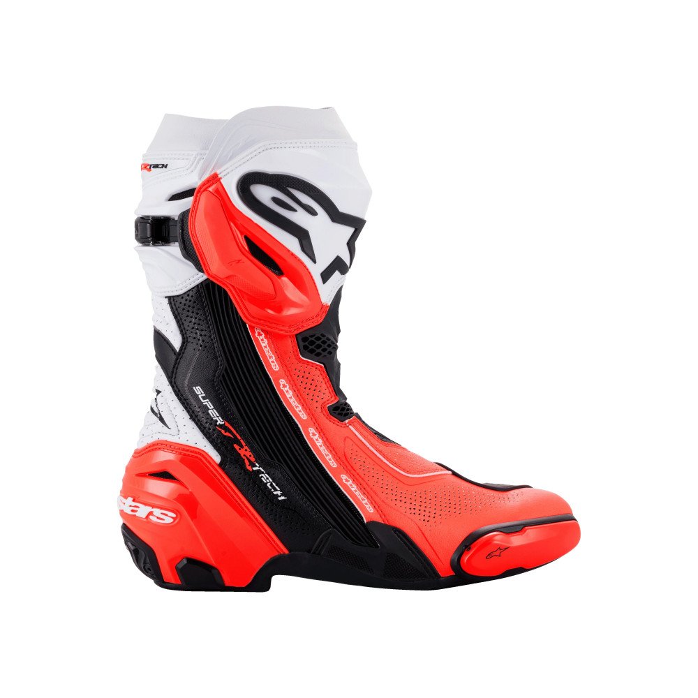 Motorradstiefel Alpinestars Supertech R Vented Schwarz Rot WeiB 2220121 124 41 Pro Detailing