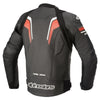 Jaqueta de couro para motocicleta Alpinestars GP Plus V3 Rideknit, preta/vermelha/branca