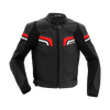 Veste de moto en cuir Richa Matrix 2, noir/rouge/blanc