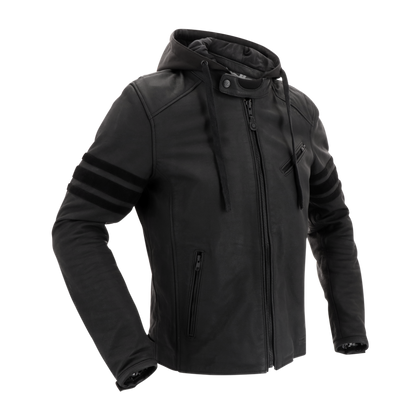 Nahast Moto jakk Richa Toulon jakk, must väljaanne