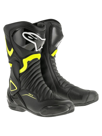 Moto Boots Alpinestars SMX-6 V2, Μαύρο/Κίτρινο
