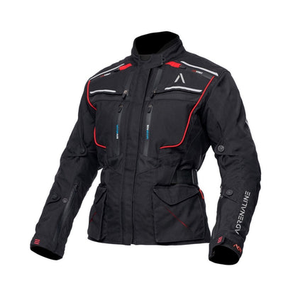 Moto touring jakna za ženske Adrenaline Orion Lady PPE, črna