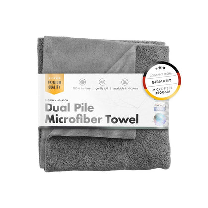 Mikrofiberklud ChemicalWorkz Dual Pile Håndklæde, 350 GSM, 40 x 40 cm, Grå