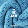 Ściereczka z mikrofibry ChemicalWorkz Edgeless Soft Touch, 500GSM, 40 x 40cm, niebieska