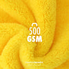 Ściereczka z mikrofibry ChemicalWorkz bezkrawędziowa, miękka w dotyku, 500GSM, 40 x 40cm, żółta
