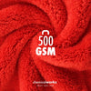 Ściereczka z mikrofibry ChemicalWorkz Edgeless Soft Touch, 500GSM, 40 x 40cm, czerwona