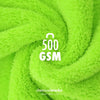 Ściereczka z mikrofibry ChemicalWorkz bez krawędzi, miękki dotyk, 500GSM, 40 x 40cm, zielona