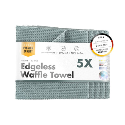 Ręcznik waflowy bez krawędzi z mikrofibry ChemicalWorkz, 400 GSM, 40 x 40 cm, 5 szt.