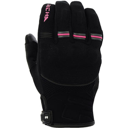 Ženske moto rokavice Richa Scope rokavice, črne/roza
