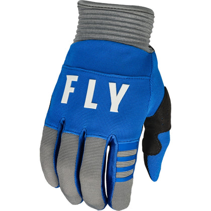 Moto Gloves Fly Racing F-16, Gray - Blue