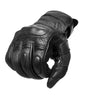 Kožne motociklističke rukavice Adrenaline Scrambler 2.0, crne