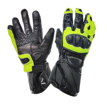 Motocyklové športové rukavice Adrenaline Lynx Sport PPE, čierna/žltá
