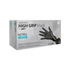 Нитрилни текстурирани ръкавици AMPri Solid Safety High Grip черни, черни, 100 бр.