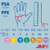 Luvas de Nitrilo Texturizadas AMPri Solid Safety High Grip Laranja, Laranja, 50 pcs