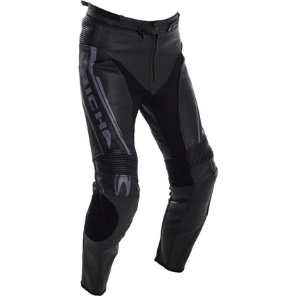 Skórzane spodnie motocyklowe Richa Assen, czarne
