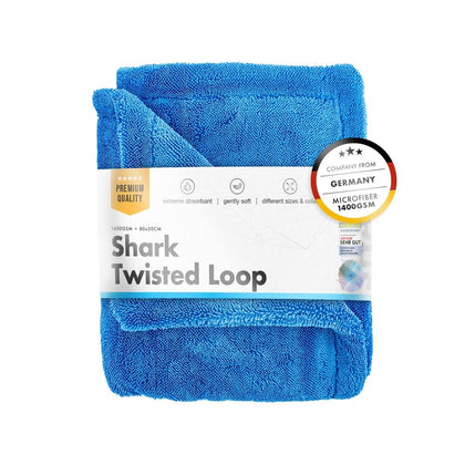 Samodejna sušilna brisača ChemicalWorkz Shark Twisted Loop Towel, 1300 GSM, 80 x 50 cm, modra