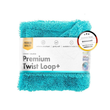 Szárító törölköző ChemicalWorkz Premium Twist Loop, 1600 GSM, 40 x 40cm, Türkiz