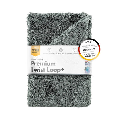 Кърпа за сушене ChemicalWorkz Premium Twist Loop, 1600 GSM, 75 x 45 см, сива