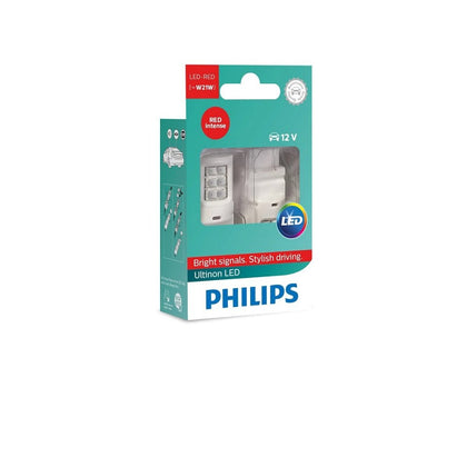 LED Bulb Set 12V, W21W, Philips Ultinon Pro3100, white, 2 pcs