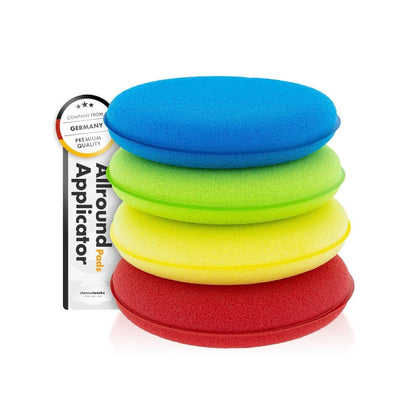 Rankinių aplikatorių kempinėlių rinkinys ChemicalWorkz Allrounder, įvairių spalvų, 4 vnt.