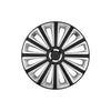 Wheel Covers Set Chrome Ring Mega Drive Silver and Black, 16 inch, 4 pcs