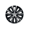 Wheel Covers Set Mega Drive, Silver and Black, 14 inch, 4 pcs