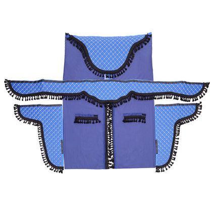 Truck Velor Curtain Set Mega Drive, Blue and Black