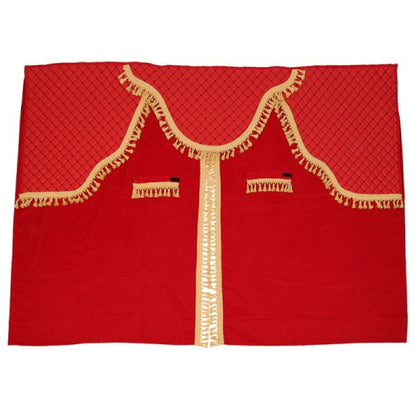 Truck Velvet Curtain Set Mega Drive, Red and Gold