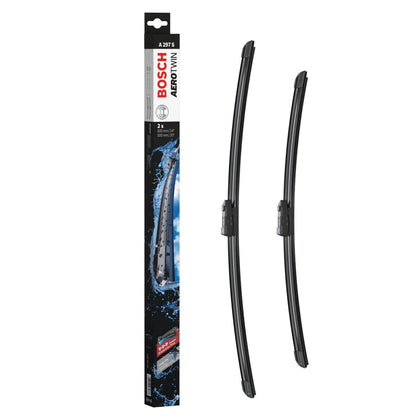 Windshield Wipers Set Bosch Aerotwin A297S, 600/500mm, Audi, Porsche, Volvo