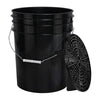 Secchio per autolavaggio con set di protezioni per la grinta SpeckLESS Wash Warrios, nero, 20 l