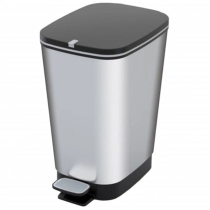 Chic Pedal Trash Can, Gray, L