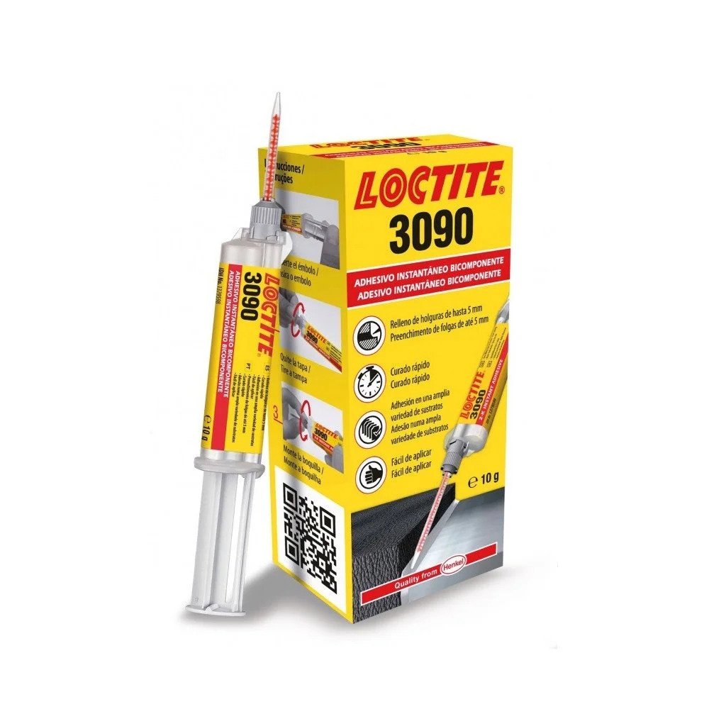 Loctite 3090 Two Component Instant Adhesive Gel 10g Triple Pack