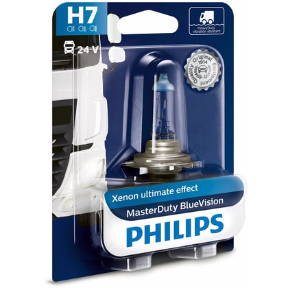 Ampoule Halogène Camion H7 Philips MasterDuty BlueVision 24V, 70W