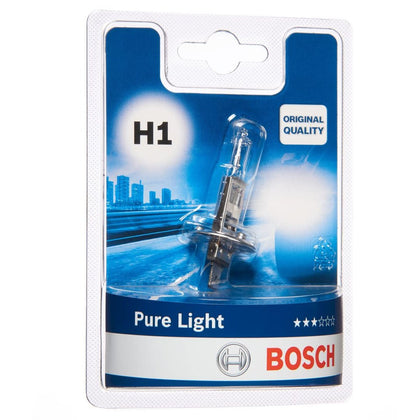 Λαμπτήρας αλογόνου H1 Bosch Pure Light, 12V, 55W