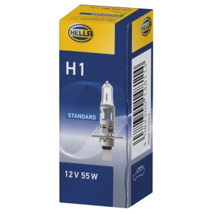 Halogeenpirn H1 Hella Standard, 12V, 55W, Kollane