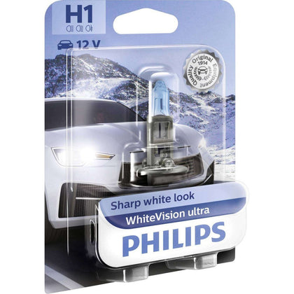 Halogén izzó H1 Philips WhiteVision Ultra 12V, 55W