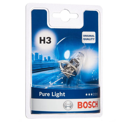 Halogén izzó H3 Bosch Pure Light, 12V, 55W