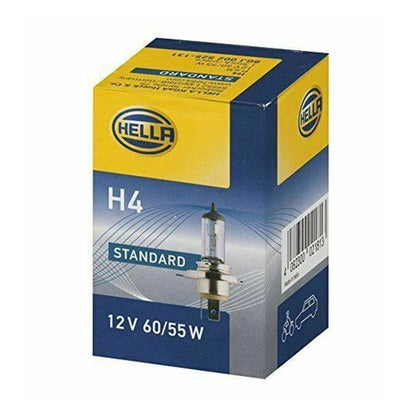 Żarówka halogenowa H4 Hella Standard, 12V, 60/55W