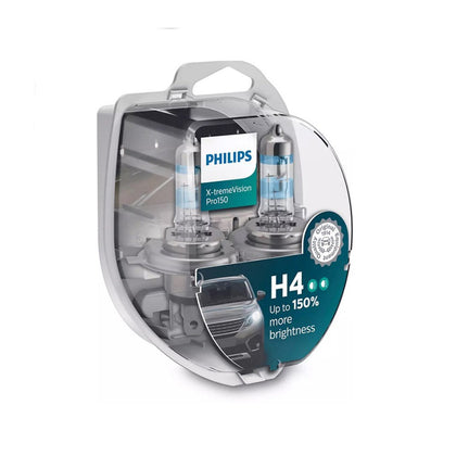 Халогенни крушки H4 Philips X-TremeVision Pro150, 12V, 60/55W, 2 бр.