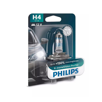 Λάμπα αλογόνου H4 Philips X-tremeVision Pro150, 12V, 60/55W