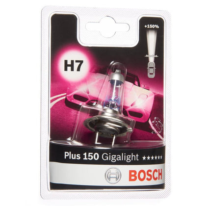 Żarówka halogenowa H7 Bosch Plus 150 Gigalight, 12V, 55W