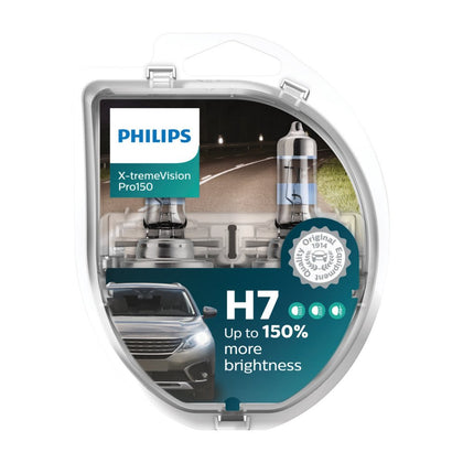 Λαμπτήρες αλογόνου H7 Philips X-TremeVision Pro 150, 12V, 55W, 2 τεμ.