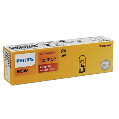 Hátsó lámpa izzó W5W Philips Standard, 12V, 5W