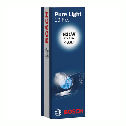 Λαμπτήρες σήματος H21W Bosch Pure Light, 12V, 21W, 10 τμχ