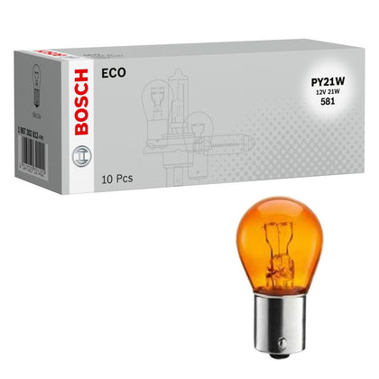 Posūkio lemputės PY21W Bosch Eco, 12V, 21W, 10vnt