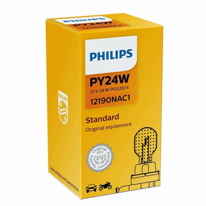 Priekinio indikatoriaus lemputė PY24W Philips Standard, 12V, 24W