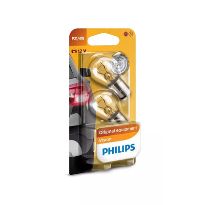 Galiniai žibintų lemputės P21/4W Philips Vision, 12V, 4W